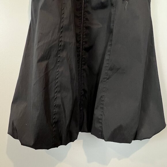 Joseph Ribkoff Sleeveless Bubble Hem Nylon Dress Zip Front Pockets Black Sz 8 - Picture 3 of 13